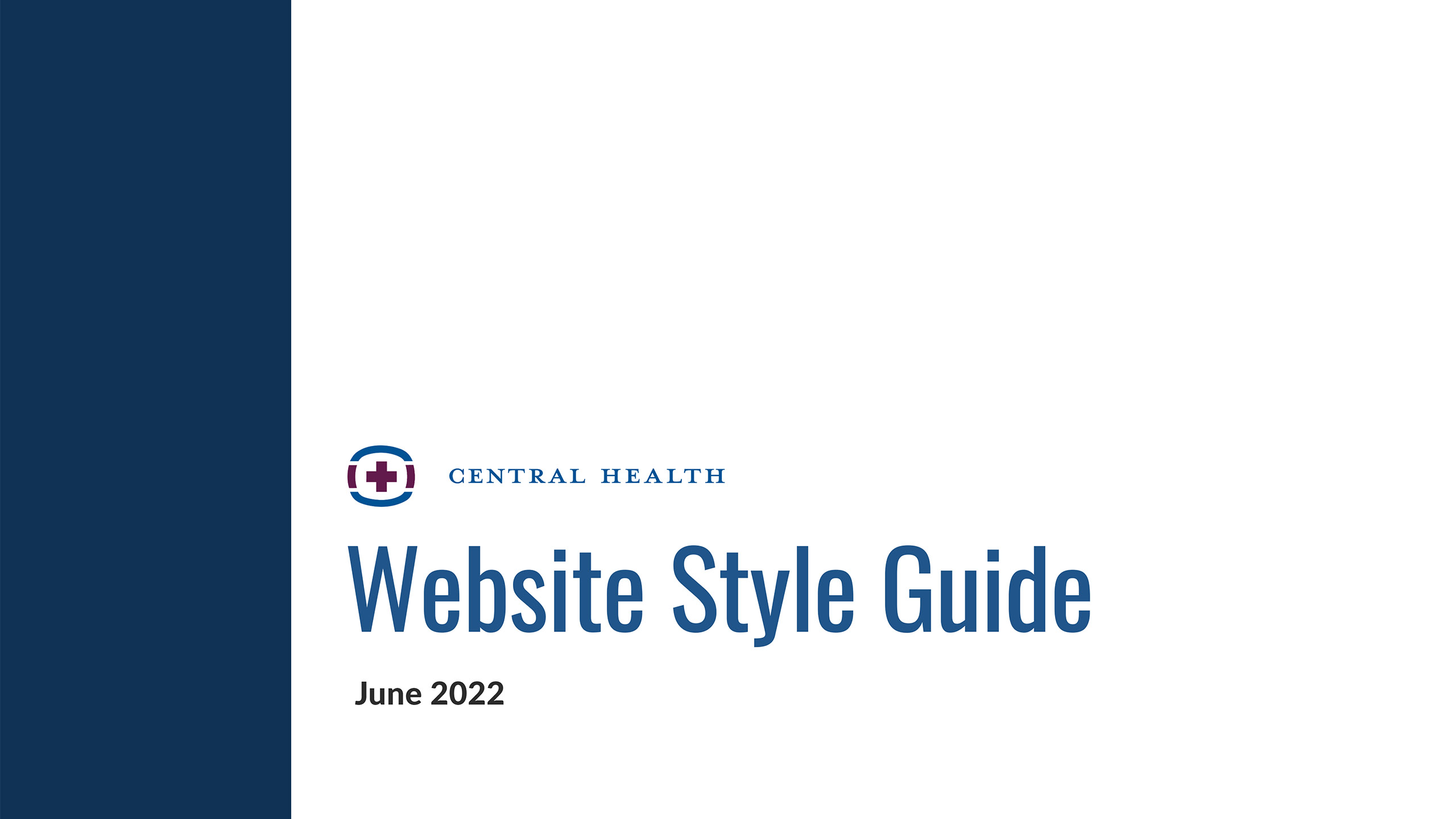 Central Health: A UX & accessibility report 1 Central Health